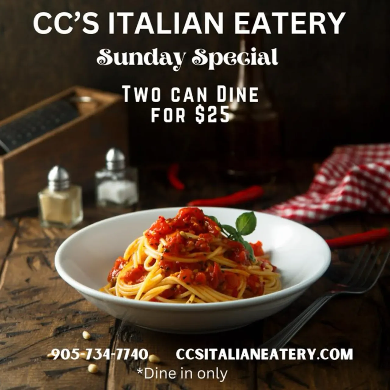 Two can Dine for $25